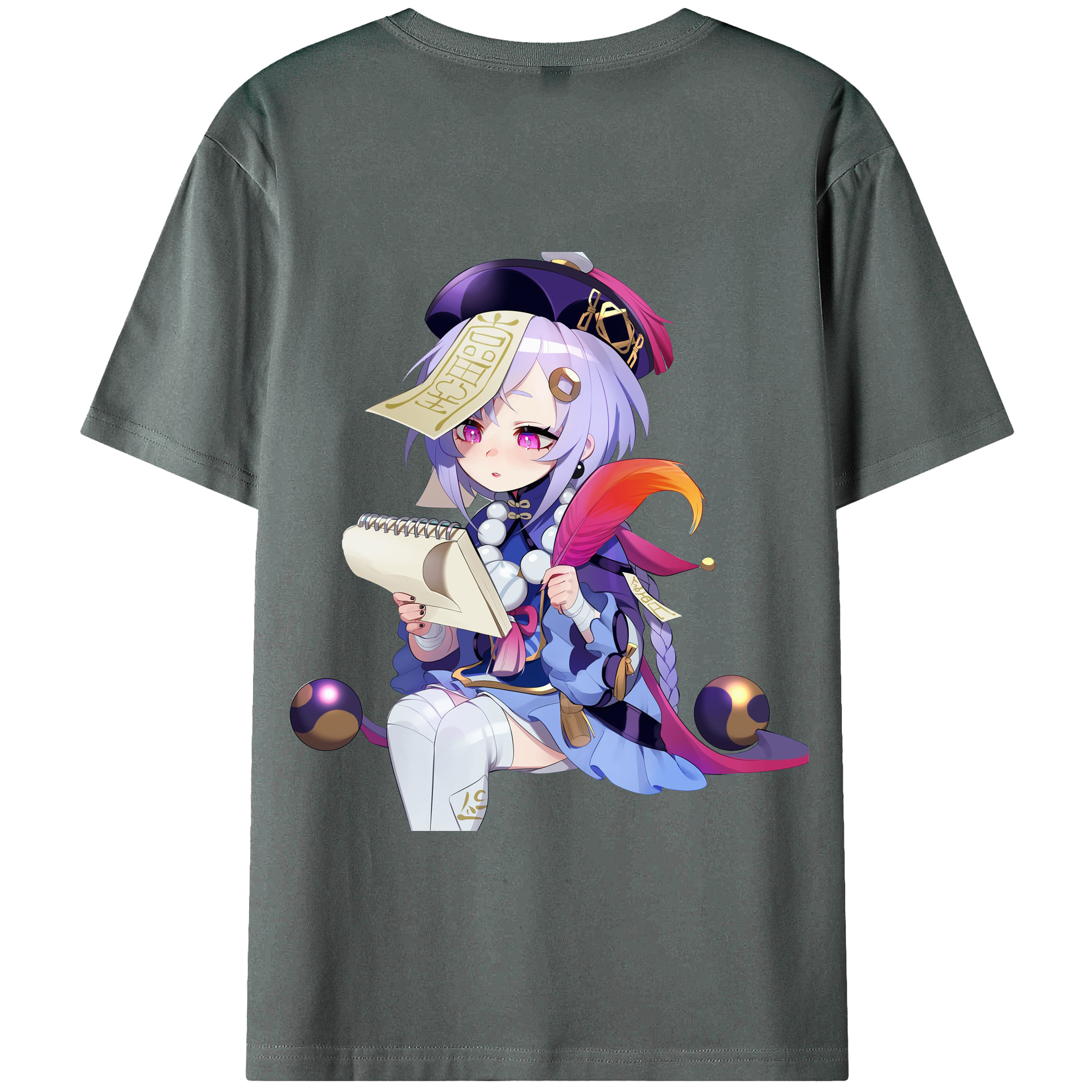 げんし神 七七 なな  genshin Nana 綿100％半袖Tシャツ（背面プリント）
